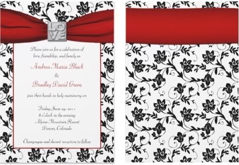 american wedding invitations, American wedding invite