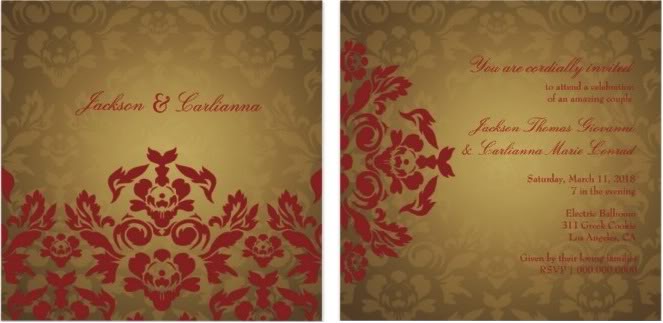american wedding invitations, American wedding invite