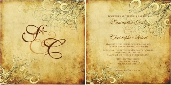 american wedding invitations, American wedding invite